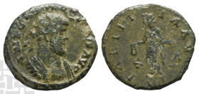 Allectus, Romano-British Emperor AE Antoninianus. AD 293-296. London mint.