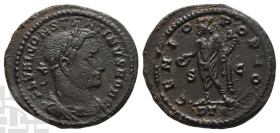 Constantine I, as Caesar BI Nummus. AD 306-309. Treveri mint; struck AD 307. 1st officina. Rare