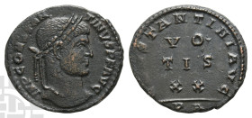 Constantine I BI Nummus. AD 307/310-337. Arelate mint; struck AD 320-321. 1st officina. Very Rare