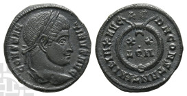 Constantine I BI Nummus. AD 307/310-337. Ticinum mint; struck AD 322-325. 1st officina.