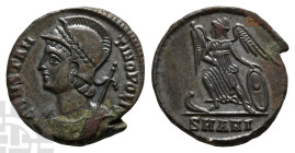 City Commemorative BI Nummus. Struck under Constantine I, AD 335. Antioch mint. 10th officina.