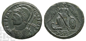 City Commemorative BI Nummus. Struck under Constantine I, AD 330-333. Siscia mint. 2nd officina.