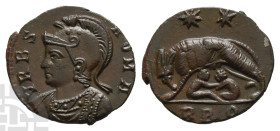 Commemorative Series AE Follis. AD 330-354. Rome mint; struck AD 330-331. 4th officina.