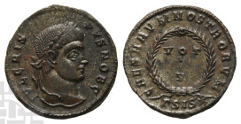 Crispus, as Caesar BI Nummus. AD 316-326. Siscia mint; struck AD 320-321. 3rd officina.