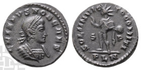 Crispus, as Caesar BI Nummus. AD 316-326. London mint; struck AD 317. 1st officina.