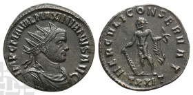 Maximian BI Antoninianus. First reign, AD 286-305. Ticinum mint; struck AD 290.
