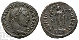 Maximinus II BI Nummus. AD 310-313. Alexandria mint; struck AD 312. 4th officina.