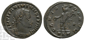 Maximinus II BI Nummus. AD 310-313. London mint; struck AD 311-312. 1st officina.