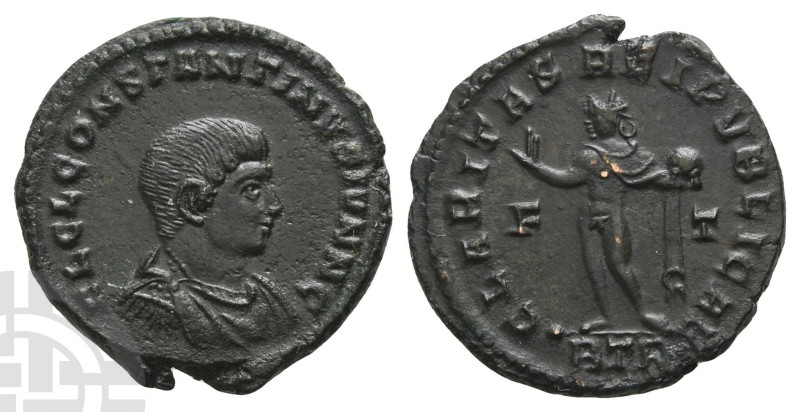 Constantine II, as Caesar BI Nummus. AD 316-337. Treveri mint; struck AD 317-318...