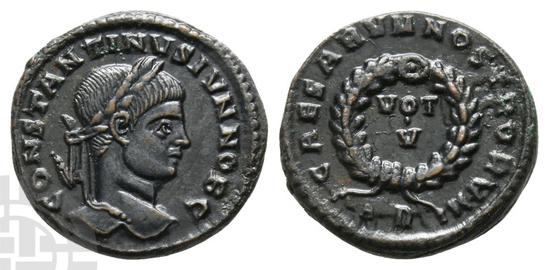 Constantine II, as Caesar BI Nummus. AD 316-337. Arles(?) mint. 

Constantine ...