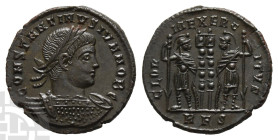 Constantine II, as Caesar BI Nummus. AD 316-337. Rome mint; struck AD 330. 2nd officina.