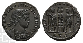 Constantine II, as Caesar BI Nummus. AD 316-337. Rome mint; struck AD 330. 2nd officina.