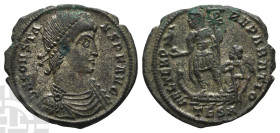 Constans BI Centenionalis. AD 337-350. Thessalonica mint; struck AD 348-350. 1st officina.