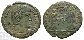 Magentius BI Centenionalis. AD 350-353. Ambianum mint; struck AD 351-352. 1st officina.