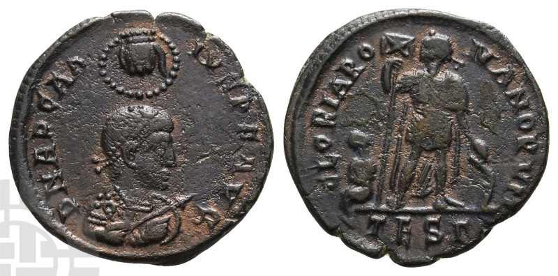 Arcadius AE Maiorina. AD 383-408. Thessalonica mint; struck AD 383-395. 3rd offi...