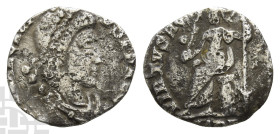 Honorius AR Siliqua. AD 393-423. Mediolanum(?) mint.