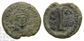 Justinian I AE 10 Nummi or Decanummium. AD 527-565. Ravenna mint. Dated RY 29 (AD 555/6).