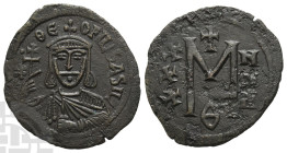 Theophilus AE 40 Nummi or Follis. AD 829-842. Constantinopolis mint.