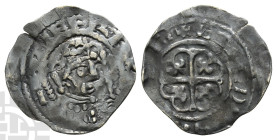 England. Norman, Stephen AR Penny. 1135-1154. Warwick mint; Eadræd, moneyer. Struck circa 1136-1145. Cross moline (Watford) type (BMC i). Unrecorded O...
