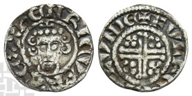 England. Plantagenet, John AR Penny. 1199-1216. London mint; Fulke, moneyer. Short cross type, class Vb2. Struck in the name of Henry II, 1205-1207. F...
