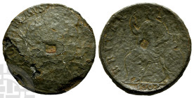 England. Stuart (Orange) William and Mary Tin Halfpenny. 1689-1694. Dated 1692.