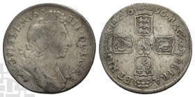 Great Britain. Stuart (Orange), William III AR Shilling. 1694-1702. London mint. Dated 1696. First bust.