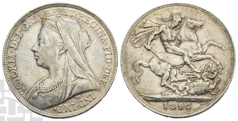 Great Britain. Hanover, Victoria AR Crown. 1837-1901. London mint. Dated 1895 an...