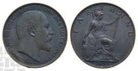 Great Britain. Saxe-Coburg-Gotha, Edward VII AE Farthing. 1901-1910. London mint. Dated 1903. Design by George William de Saulles.