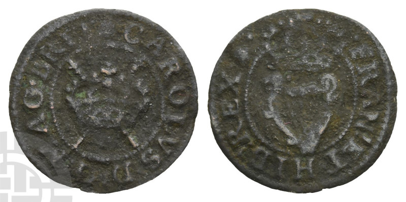Ireland. Stuart, Charles I CU Farthing Token. 1625-1644.

Ireland. Stuart, Cha...
