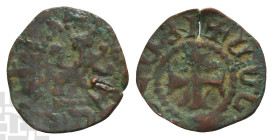Armenia, Cilician Armenia. Levon V AE Pogh. 1373-1375.