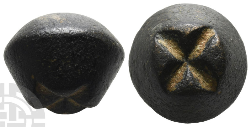 Judaea. Cupcake-Shaped AE Weight of 4 Shekels. Iron Age, circa 1000-500 BC.

J...