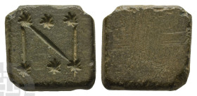 Byzantine Square AE Weight of 1 Nomisma. 4th-6th century AD.