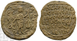 Byzantine Iconographic PB Seal. Circa 13th-15th century AD.