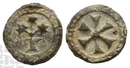 Crusaders PB Tessera or Token. Circa 10th century or later.