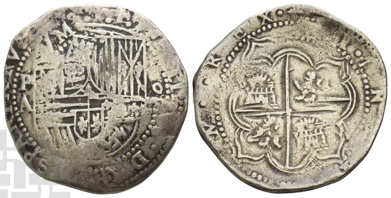 Bolivia, Colonial (as Alto Peru). Felipe II, King of Spain AR 8 Reales. 1556-159...