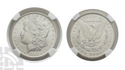United States of America AR Dollar. Dated 1886. Philadelphia mint. Morgan type. Design by George Thomas Morgan.