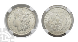 United States of America AR Dollar. Dated 1879. San Francisco mint. Morgan type. Design by George Thomas Morgan.