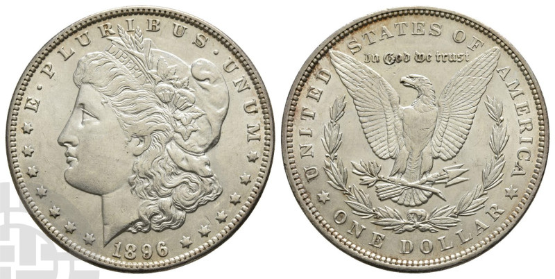 United States of America AR Dollar. Dated 1896. Philadelphia mint. Morgan type. ...