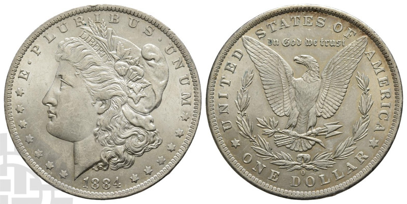 United States of America AR Dollar. Dated 1884. New Orleans mint. Morgan type. D...
