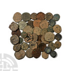 Group of Forty [40] Ancient AE Coins. 2nd century BC-11th century AD.