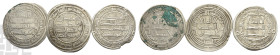 Group of Three [3] AR Dirhams. 8th-9th century AD.
