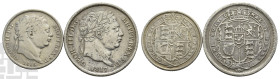 Great Britain. Hanover, George III AR Shilling and Sixpence. 1760-1820.