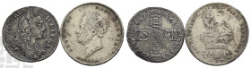 Great Britain. Group of Two [2] AR Coins. 17th-18th century AD.