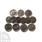 Group of Thirteen [13] Elizabeth II AR Crowns. 1953-2009.