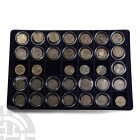 Group of Thirty Four [34] Great Britain 50 Pence and 2 Pound Coins. 20th century AD.