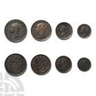 Great Britain. Hanover, Victoria AR Maundy Coin Set. 1837-1901.