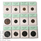 Group of Twelve [12] Great Britain, Victoria AE Coins. 1837-1901.