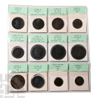 Group of Twelve [12] Great Britain AE Coins. 18th-19th century AD.