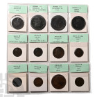 Group of Twelve [12] Great Britain AE Coins. 18th-19th century AD.