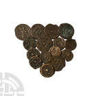 Group of Fifteen [15] Morocco AE Coins. 19th century AD.